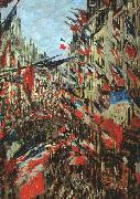 Claude Monet Rue Saint Denis, 30th June 1878 Norge oil painting reproduction
